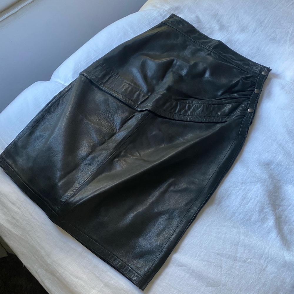 Tannery West Leather Pencil Skirt